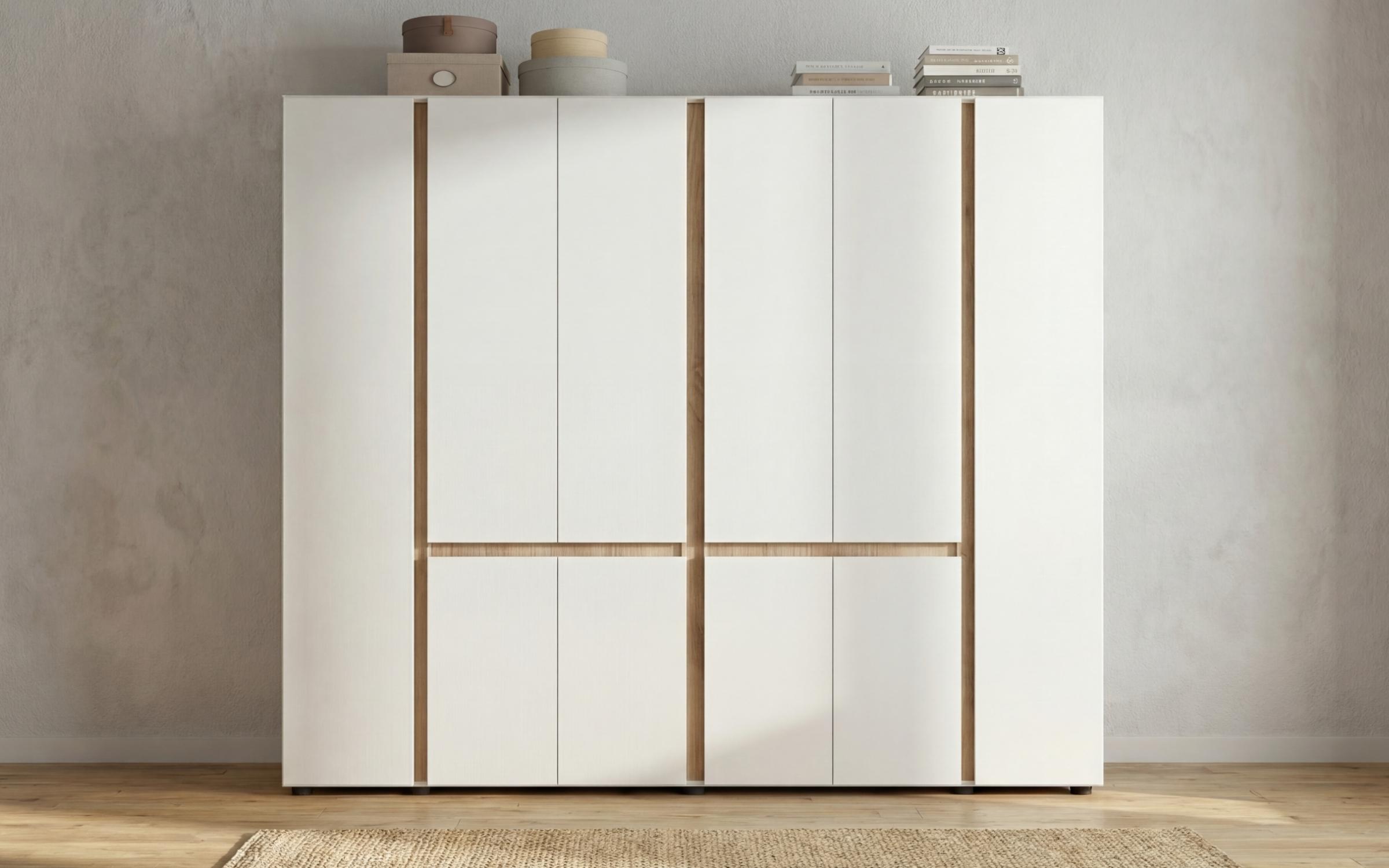 Dulap Omonia XL, alb + stejar sonoma  3